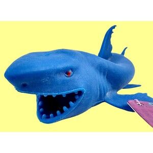 Shark Life-Like Imperial Jaru Figure Squishy  Creatures Stretchable Toy Blue Sea